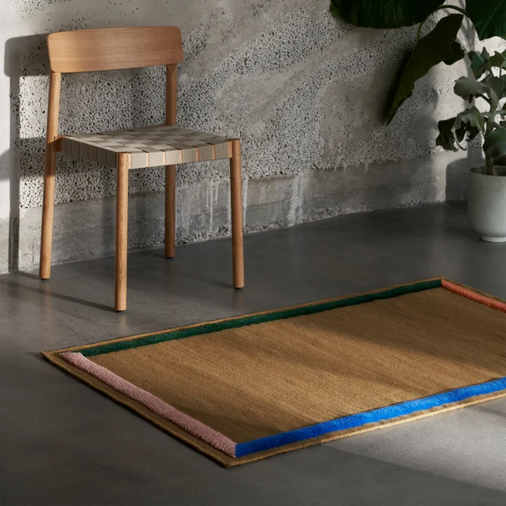 Ingelijste AP13 tapijt loper, 90 x 140 cm, sisal door & Tradition