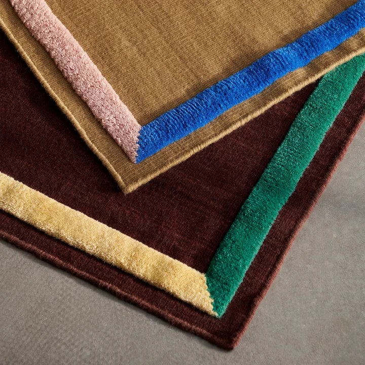 Ingelijste AP tapijt loper, pruim en sisal door & Tradition