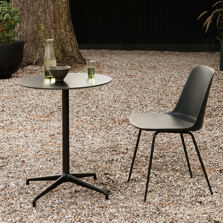 Rely ATD5 Outdoor Tafel, Ø 65 cm, zwart van & Tradition