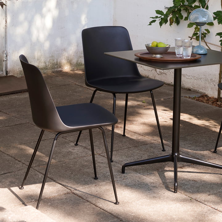 Rely HW70 Outdoor Chair, zwart / black by & Tradition