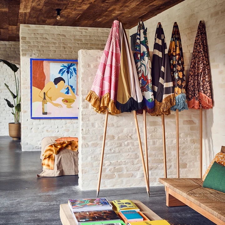 Framed Artwork Muurschildering met plexiglas frame van HKliving in het design catch my drift en parasols