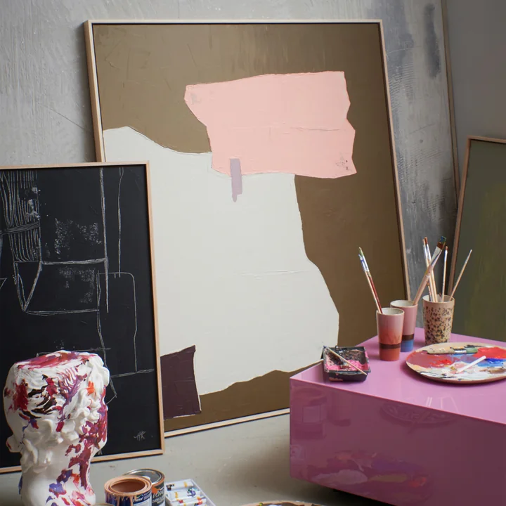 Abstract schilderij van HKliving in de uitvoering nude