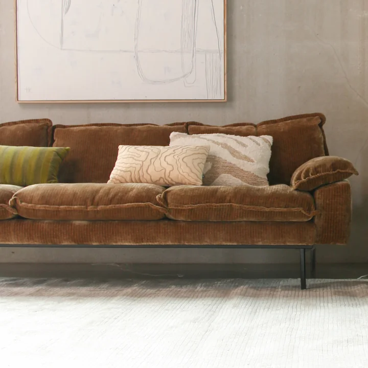 Fluffy Kussen van HKliving in kleur wit / beige