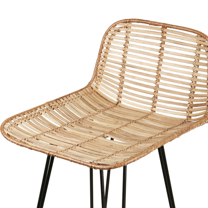 Rattan Barkruk van HKliving in de natuurlijke afwerking