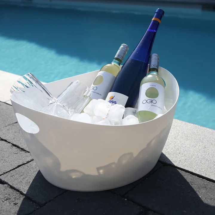 Bottichelli Zuber L, recycled wit van Koziol