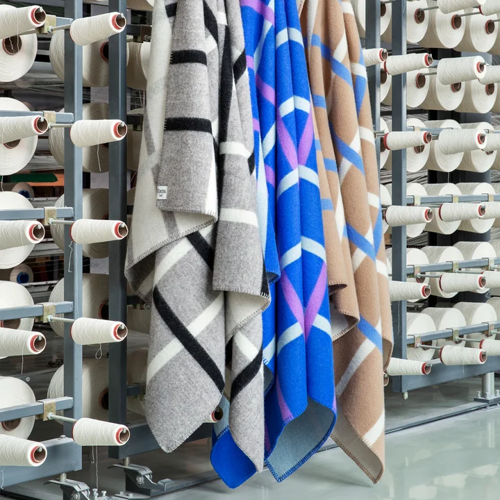 Knut Wollen deken, 135 x 200 cm, Groep door Røros Tweed