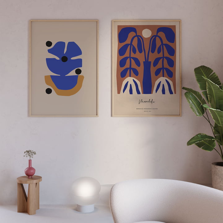 Flor Azul Poster van Paper Collective