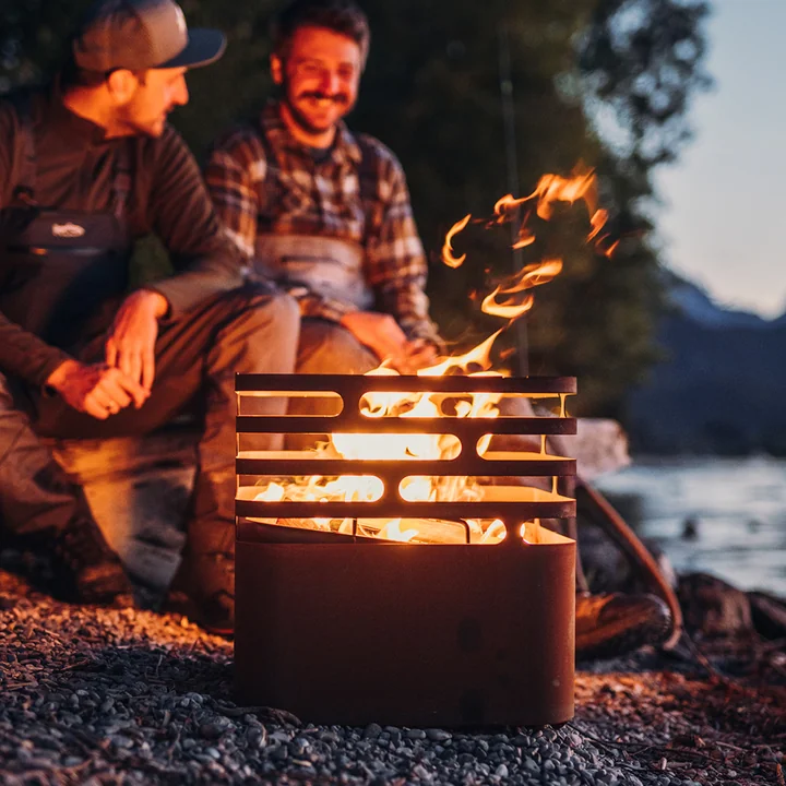 Cube Vuurkorf in roest-look van höfats