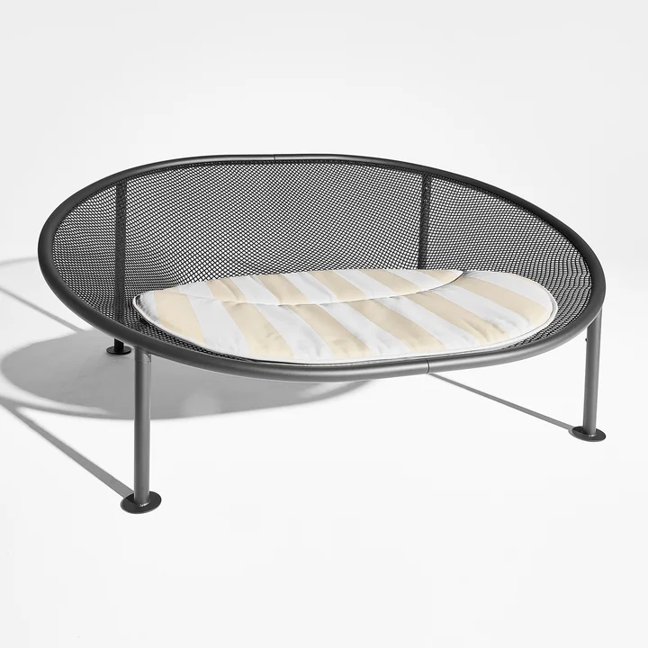 Netorious Zitkussen van Fatboy in de uitvoering gestreept zandbeige