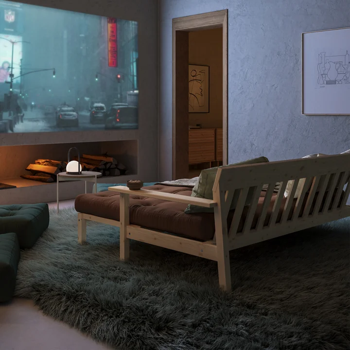 Unwind Slaapbank, natuurlijk grenen van Karup Design