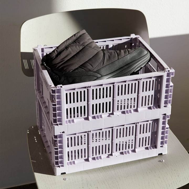 Colour Crate Mand recycled M van Hay in de kleur lavender