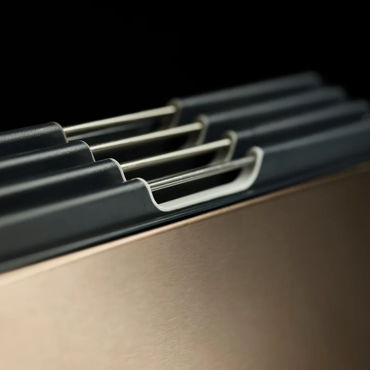 Folio Stalen snijplanken, carbon roségoud (4 stuks) Joseph Joseph