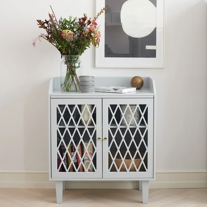 Harlequin Luiertafel van Cam Cam Copenhagen in de versie lichtgrijs