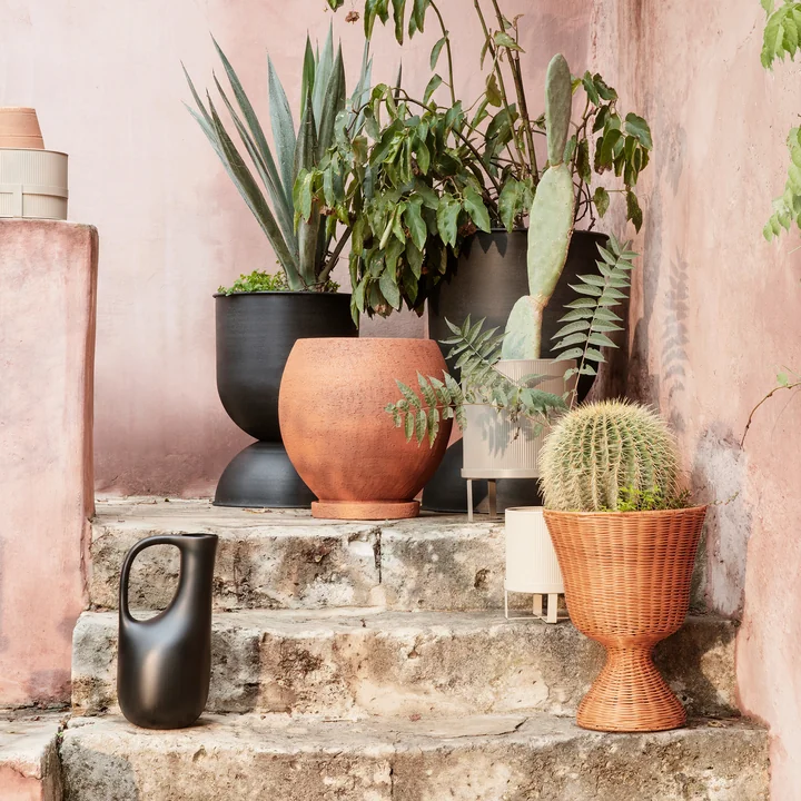 Agnes Bloemstandaard geweven, h 45 cm, naturel by Ferm Living