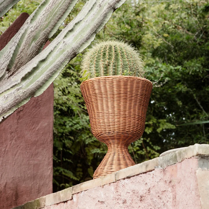 Agnes Bloemstandaard geweven, h 45 cm, naturel by Ferm Living