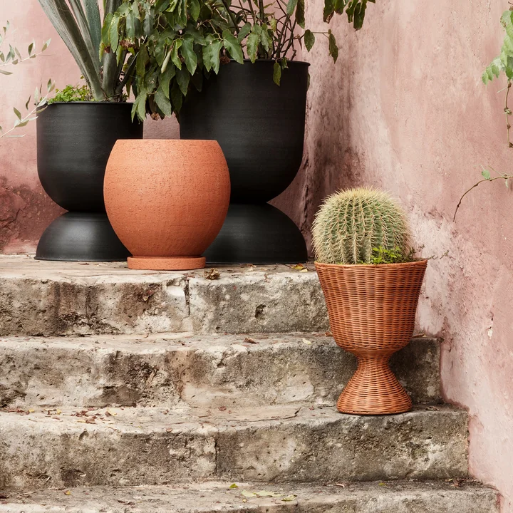 Agnes Bloemstandaard geweven, h 45 cm, naturel by Ferm Living