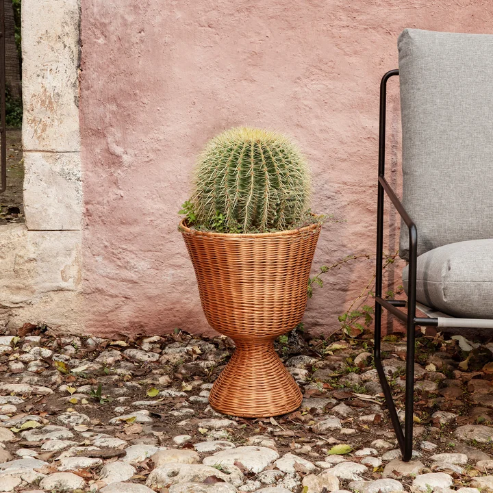 Agnes Bloemstandaard geweven, h 45 cm, naturel by Ferm Living