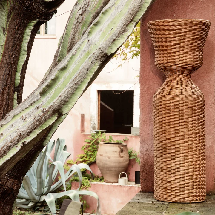 Agnes Bloemstandaard geweven, h 90 cm, naturel by Ferm Living