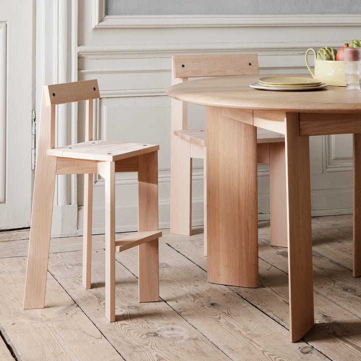 Ark Stoel en kinderstoel, essenhout by ferm Living