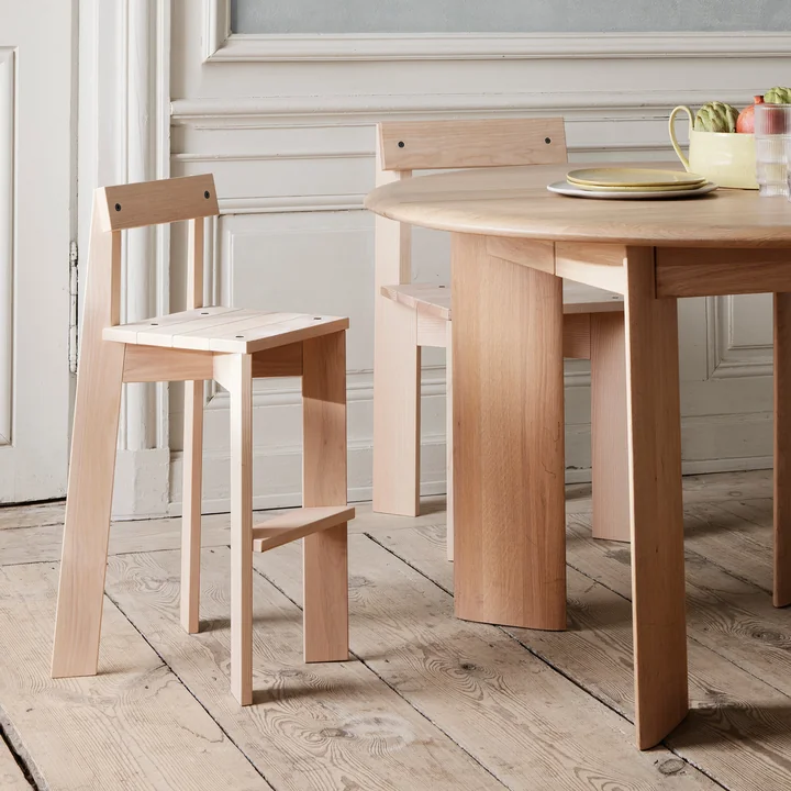 Ark Stoel en kinderstoel, essenhout by Ferm Living