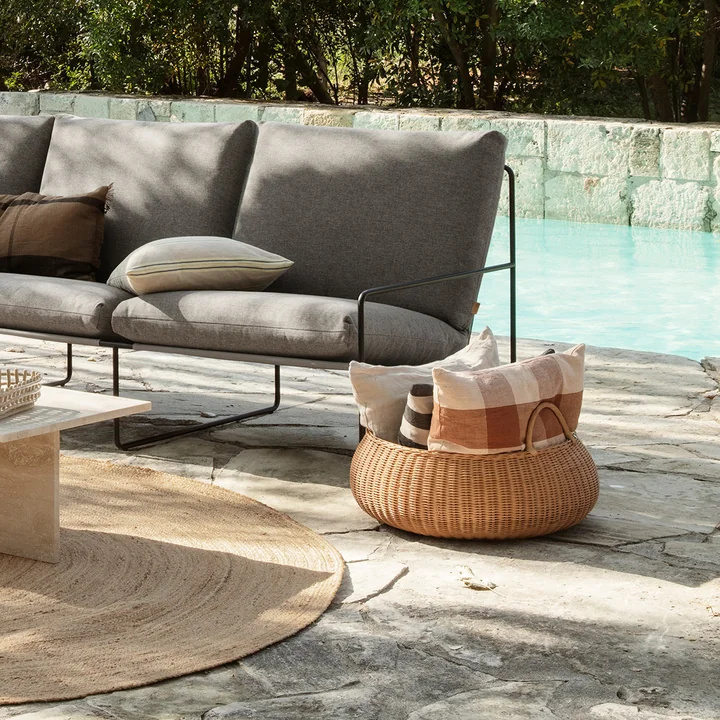 Braided Mand, Ø 60 cm, naturel by Ferm Living