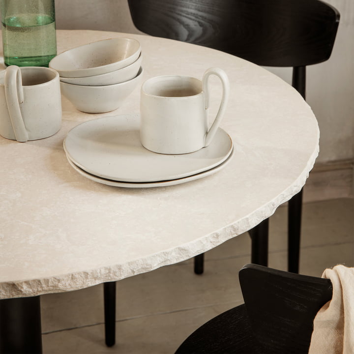 Mineral Tafel Marmer, Eettafel, Bianco Curia by ferm Living