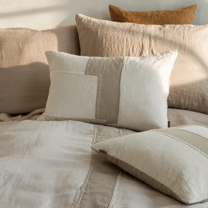 Deelkussen Patchwork, gebroken wit van Ferm Living