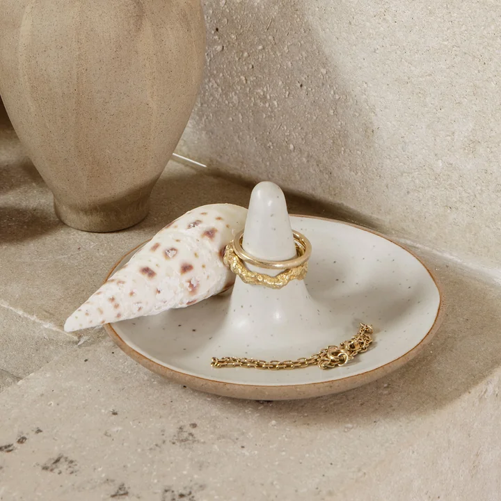 Ring Sieraden Etui, Ø 9,5 cm, gebroken wit by Ferm Living