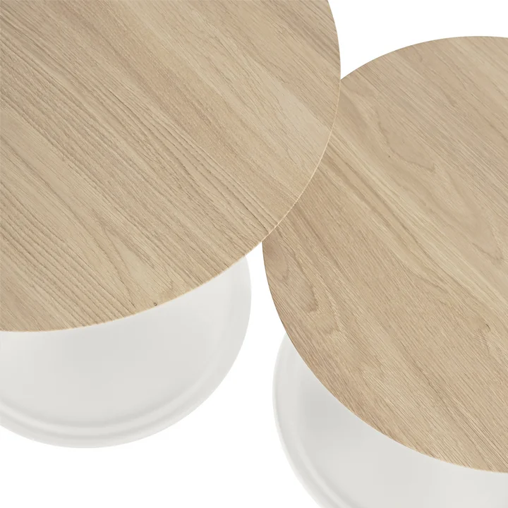 Soft Bijzettafel, eiken / off-white van Muuto