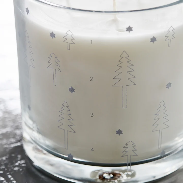 Adventskaars in glas van House Doctor