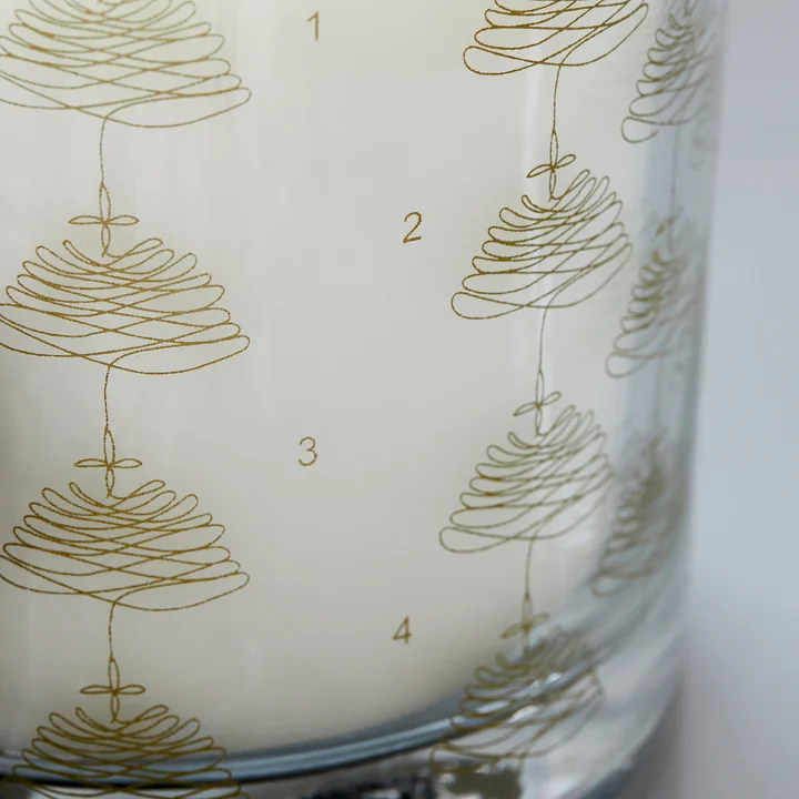 Adventskaars in glas van House Doctor