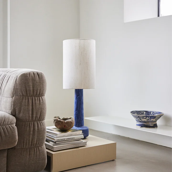 Linnen cilinder lampenkap van HKliving