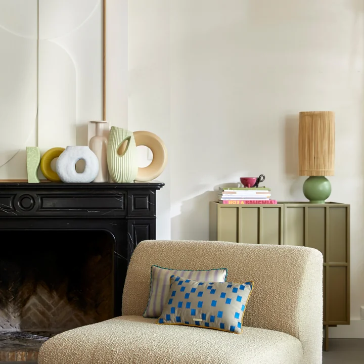 Keramische tafellampvoet met kap van HKliving