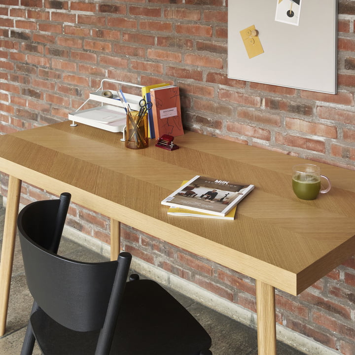 Herringbone Eettafel van Hübsch Interior