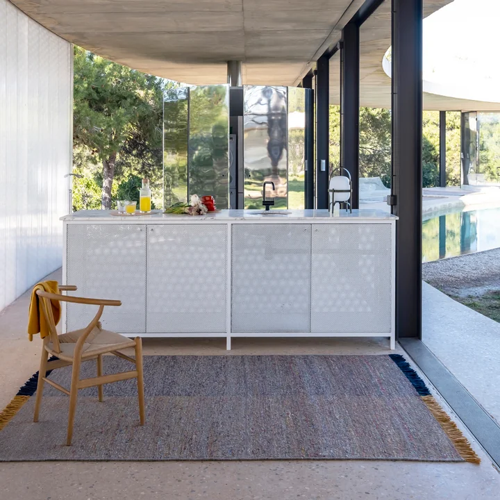 Re-rug Dhurrie wollen tapijt van nanimarquina