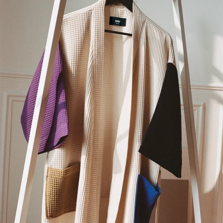 Waffle Badjas multicolor, creme van HAY