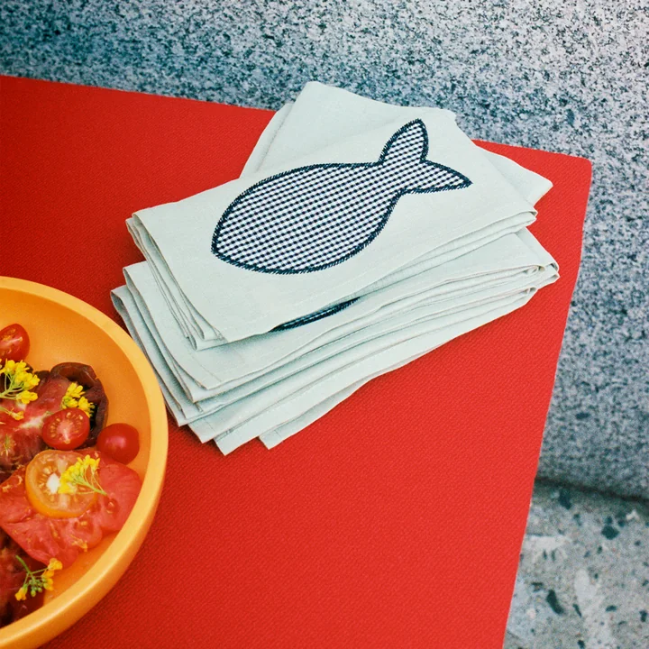 Sobremesa Servet, groen (set van 4) van HAY