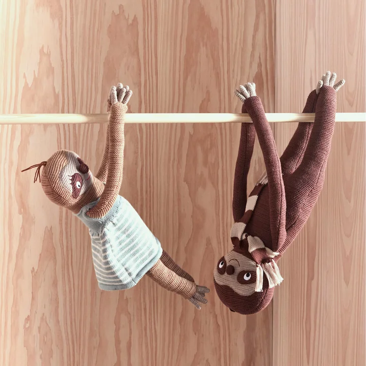 Luiaard knuffel van OYOY