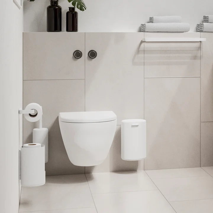 Rim Afvalemmer (wandmontage), 3. 3 l., wit van Zone Denmark