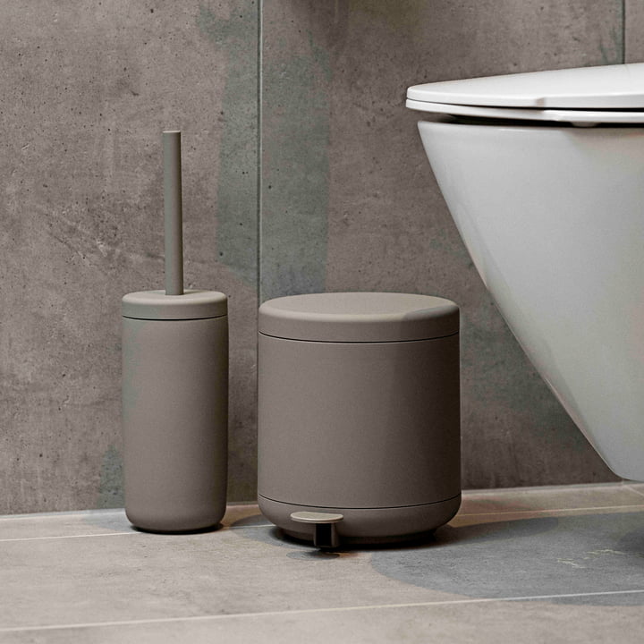 Ume Toiletborstel, taupe van Zone Denmark