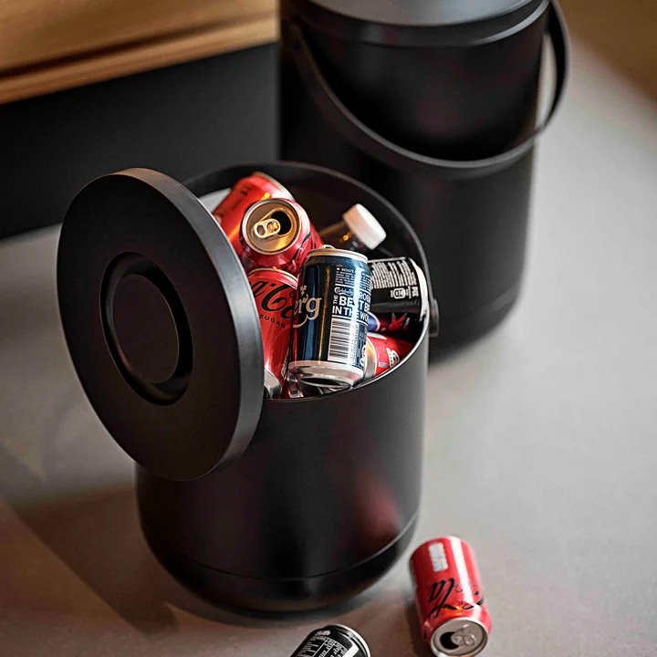 Circular Vuilnisbak, zwart van Zone Denmark