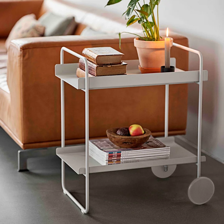A-Cocktail Bar trolley / Trolley, soft grey by Zone Denmark