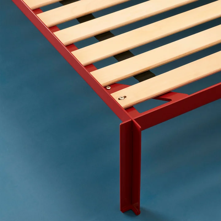 Standaard lattenbodem op Connect Bed, maroon red van HAY