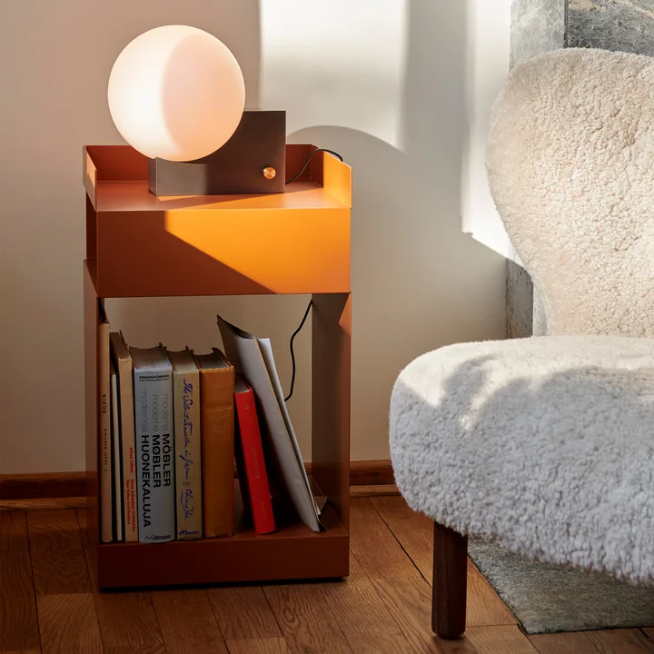 Bijzettafel Rotate, terracotta van & Tradition