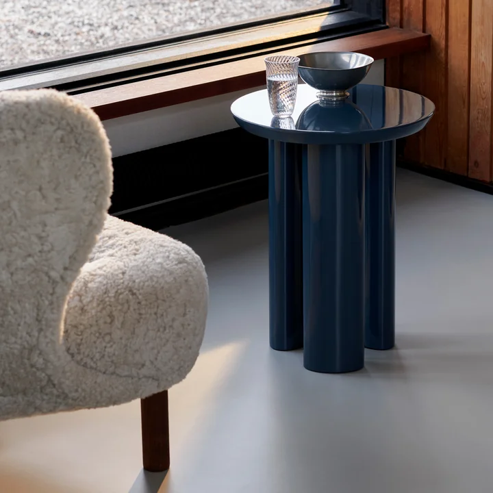 Tung bijzettafel, staalblauw van & Tradition