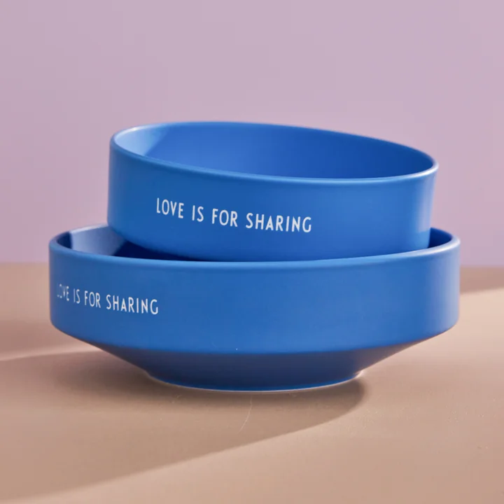 Favourite Kom, kobaltblauw van Design Letters