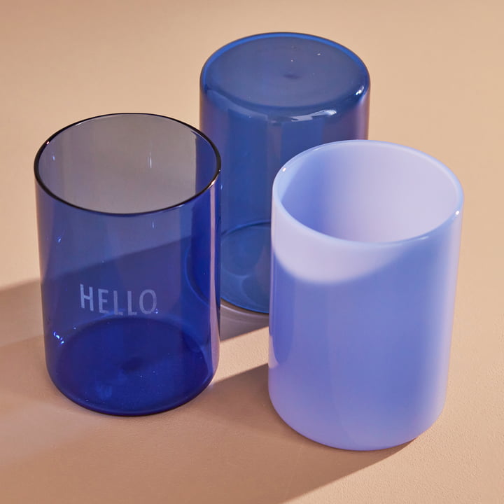 The Mute Milky Favourite Drinkglas, 350 ml, milky blauw van Design Letters