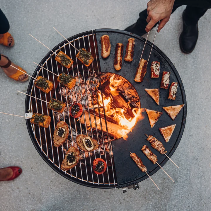 Bowl 70 Vuurschaal met grillrooster en plancha van höfats