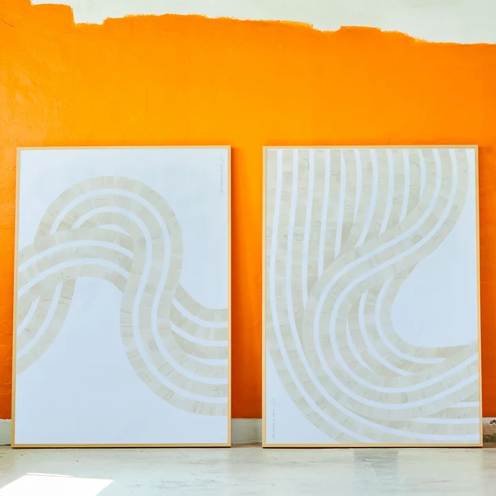 Entropy Sand Poster van Paper Collective