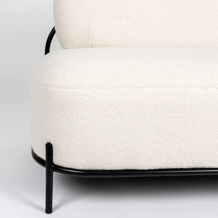 Hatuma Bank van Livingstone in de uitvoering zwart / beige